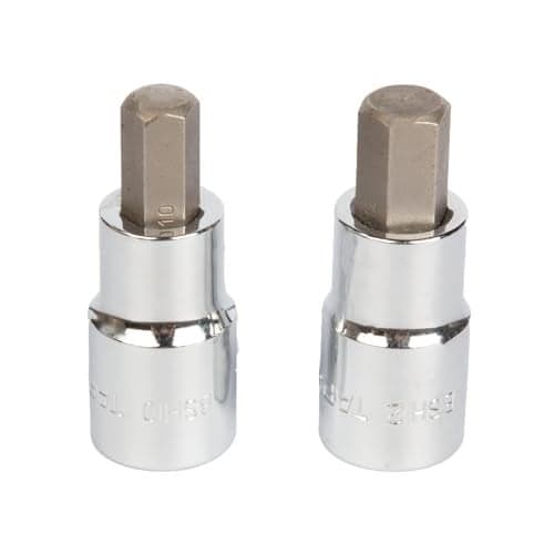 Taparia Hex Bit Socket BSH 10mm / 12mm set of 2 pc, ½ “ Square Drive, 10mm & 12mm, Allen Hex Socket – Suitable for Automotive, Industrial & DIY Applications.