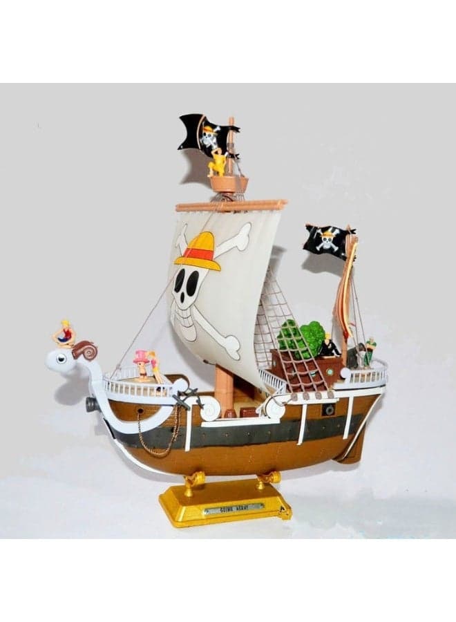 One Piece 29cm Going Merry Pirate Ship Figurine - Detailed Anime Replica with Sailing Charm, Perfect for Display and Gifting