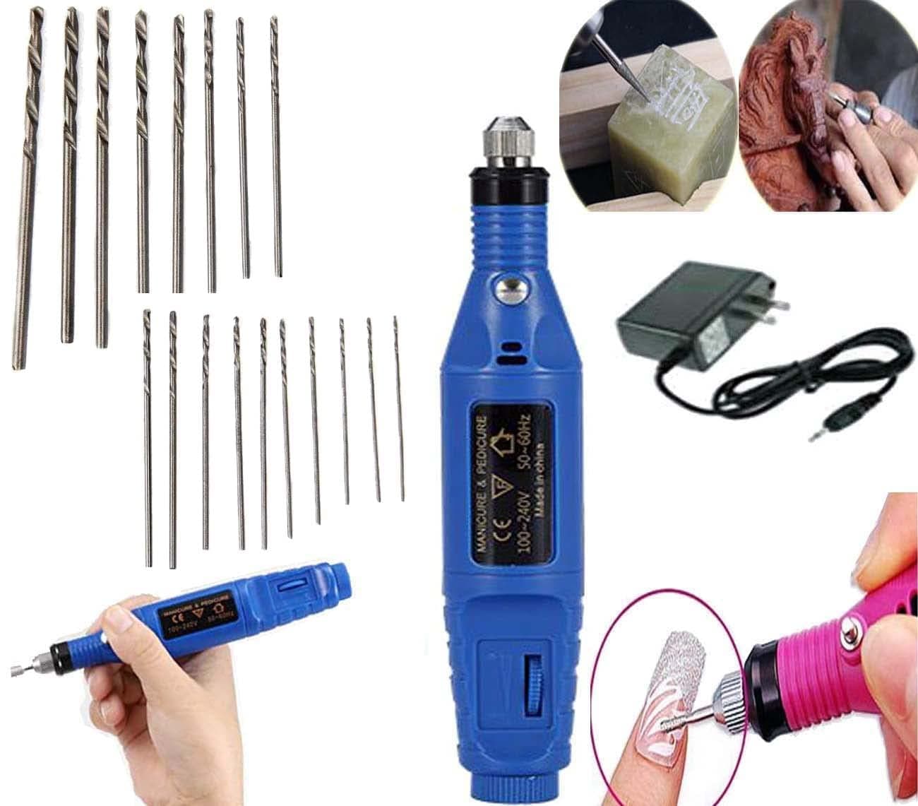 DIY Crafts 1x Kit Contain 1 Set x Bit Tiny Drill Bits Electric Pen Shape Mini H Drill Metal Polishing Machine Adjustable Speed Adopter ShankMini Smal1x Kit Contain 1 Set x Bit Tiny Drill Bits
