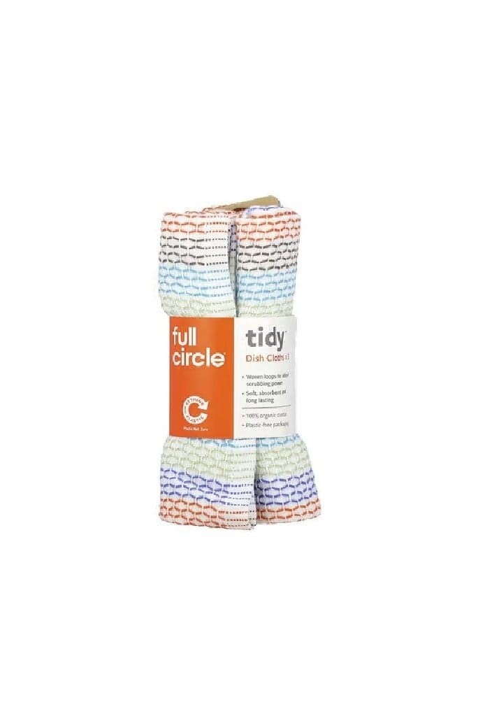 Full Circle, Tidy™ Dish Cloths, Multicolored, 3 Cloths