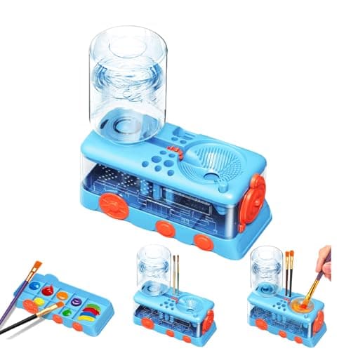 JEChrochen New Upgraded Paint Brush Cleaner Tool,Brush Rinser Cup Painting Running Water Circulation Art Supplies for Acrylic,Watercolor and Water Based Creative Gift for Adult Artist and Kids