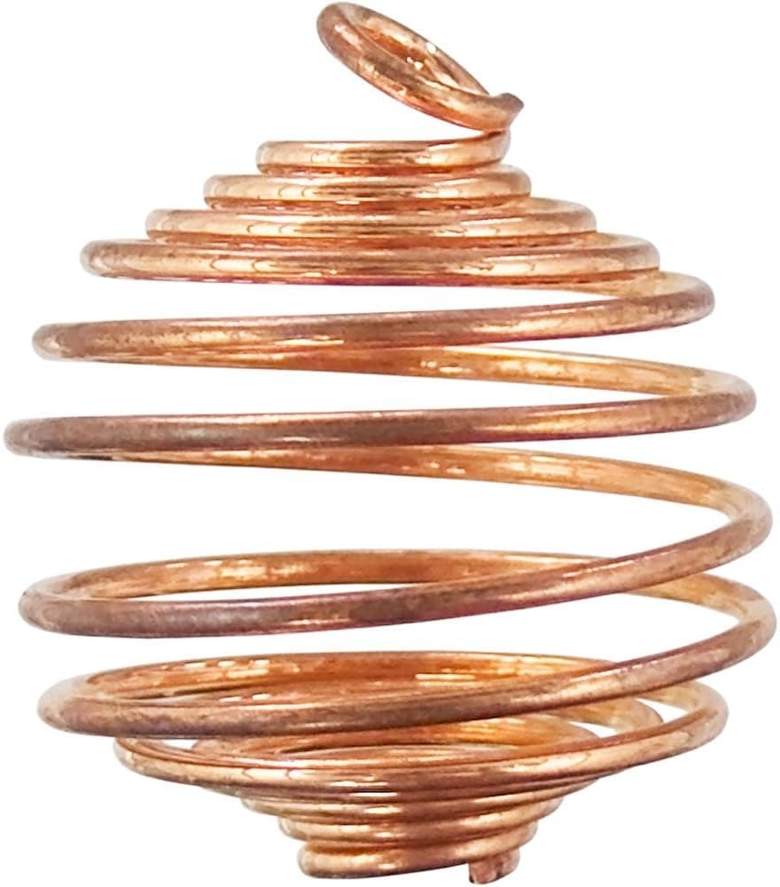 The New Age Source Tumbled Stone Cage Empty Copper 6 Pack