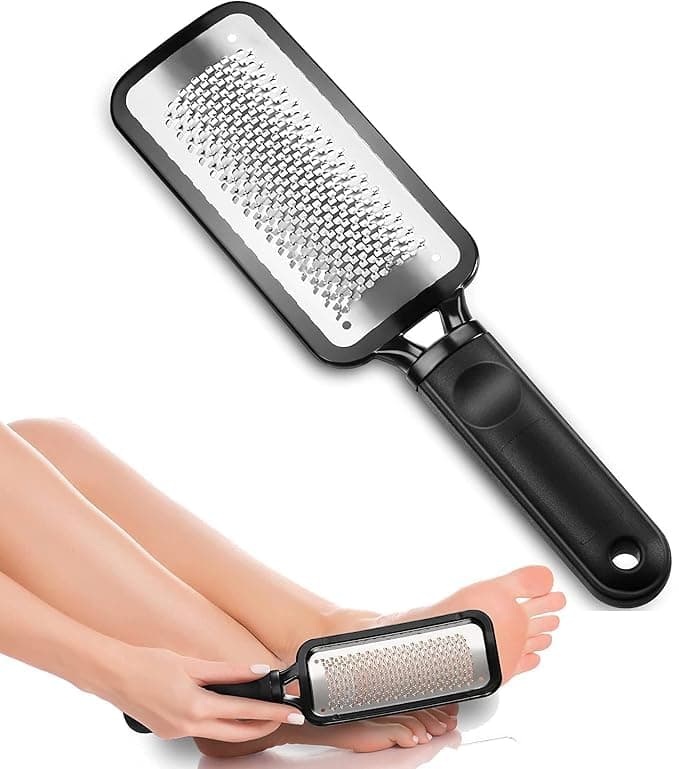 Futurekart Metal Colossa Pedicure Rasp Foot Callus Remover Tool Stainless Steel Foot Filer Pedicure Heel Scrubber Foot Scrubber for Dead Skin Black
