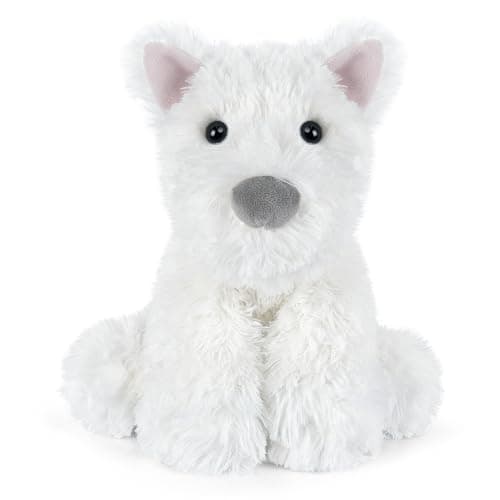 SuzziPals Coolable & Heatable West Highland White Terrier Dog Stuffed Animals for Kids & Adult, Westie Puppy Plush Toys Microwavable Heating Pad for Soothing & Period, Lavender Plushies for Anxiety