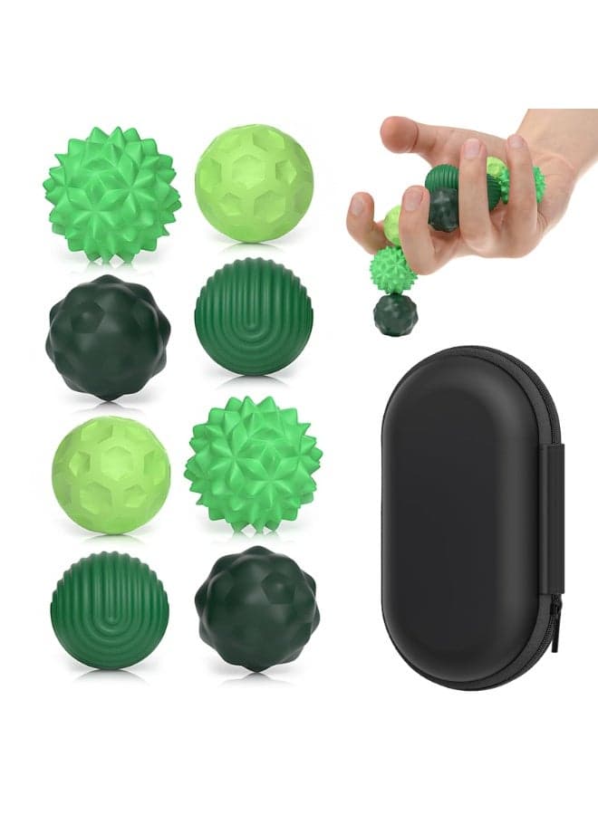 Silicone Magnetic Sensory Balls Fidget Toy Worry Balls Autism Calming Fidgeting Toy Kid Adults Anxiety Relief Stress Sensory Toy (Green)