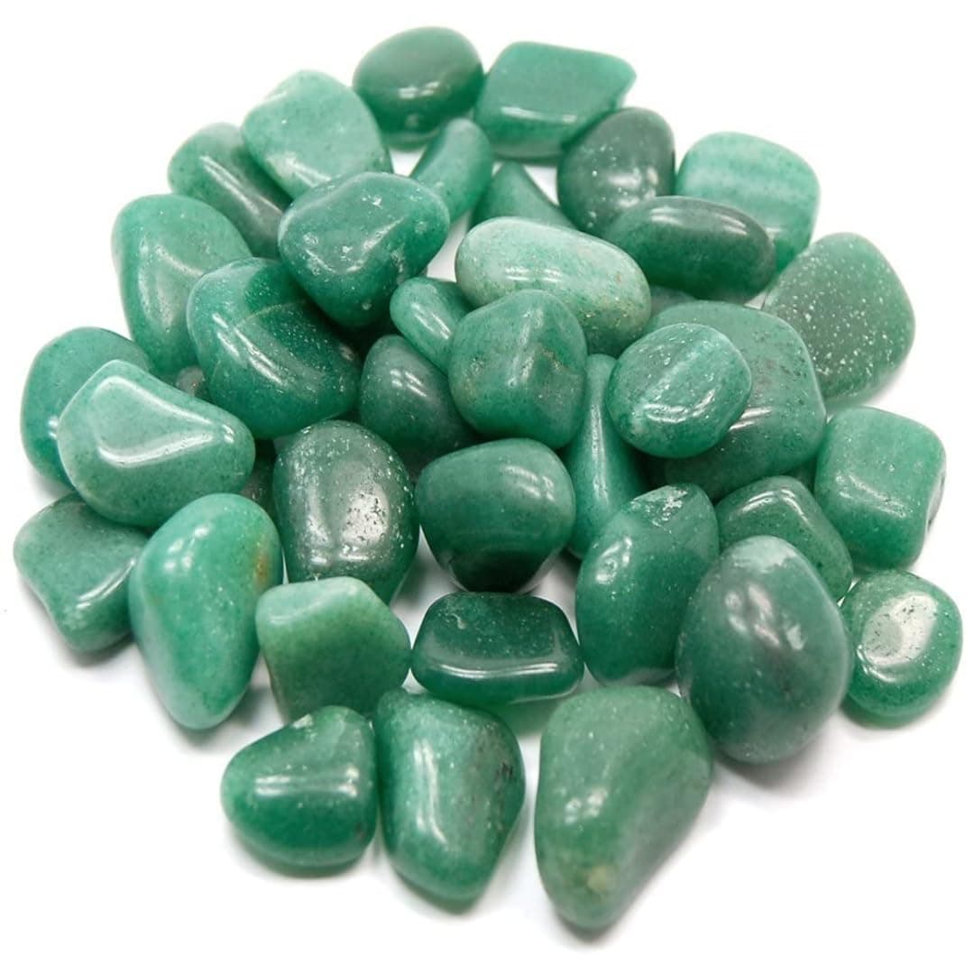 Crystal Divine Green Jade Chakra Healing Stones Crystal Tumble Stone for Vastu Item Decorative Items Home Decor Items Crystal Showpieces for Feng Shui Office Decor Table Decor Meditation Item Gifts