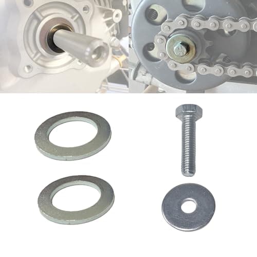 Minibike Clutch Spacer Shim Washer and Clutch Bolt Washer with 34 Shaft for Coleman CT200UCT200U EX Axis M200 BT200X RB200