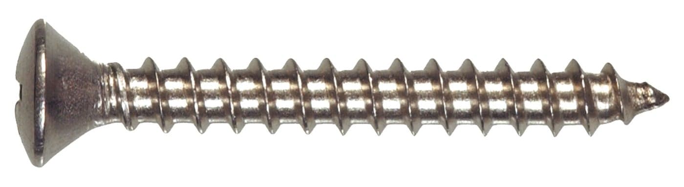 The Hillman Group 2939 8 x 3/4-Inch Stainless Steel Oval Head Phillips Sheet Metal Screw, 25-Pack