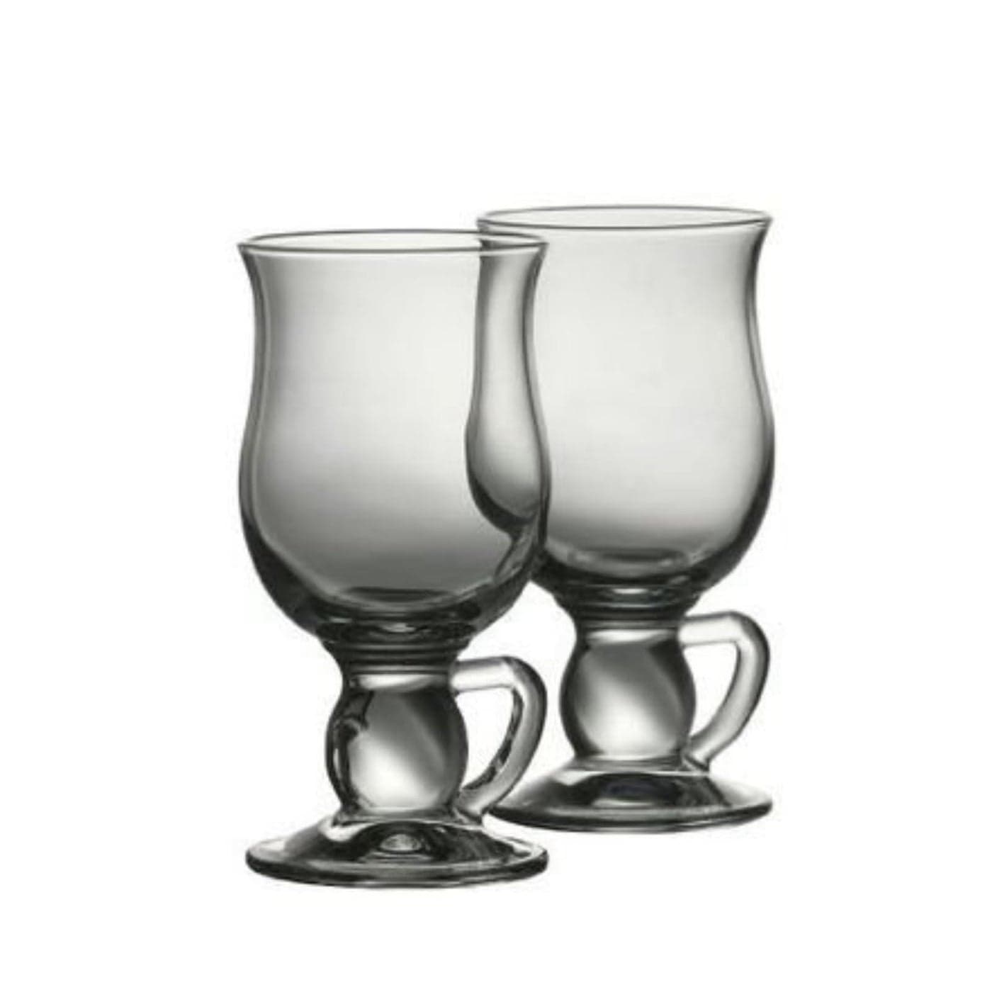 Belleek Pottery Galway Crystal Latte Mugs 57Inch Clear Set of 2