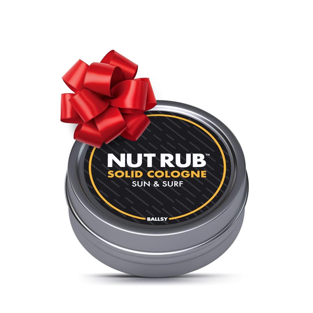 Ballsy Body Groin Rub Cologne for Everywhere with Beeswax Coconut and Sunflower Seed Oil Sun and Surf 85 oz