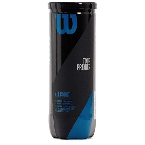 Wilson WRT109400 Tour Premier Lawn Synthetic Tennis Balls, |3 Can|9 Balls(3 Balls/Can) (Yellow)