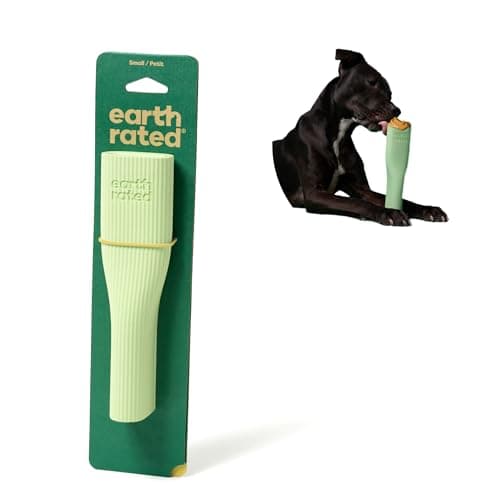 Earth Rated Dog Toy Enrichment Toys for Adult and Puppy Dogs Dishwasher and FreezerSafe Natural Rubber Small Green