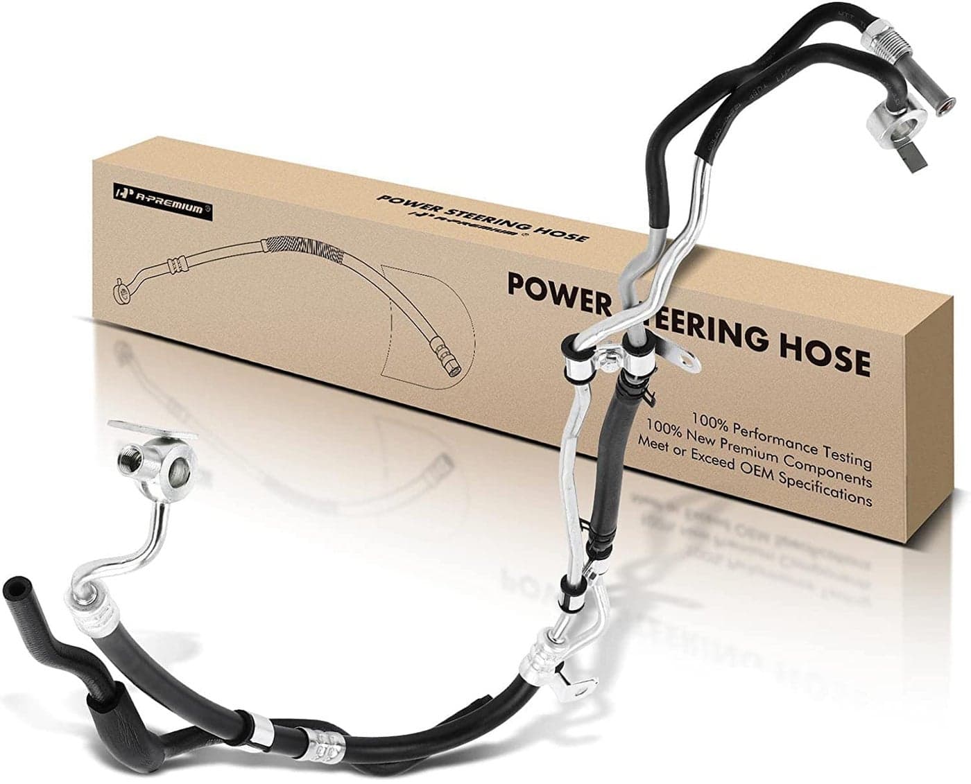 APremium Power Steering Hose Pressure Return Hose Line Assembly Compatible with Toyota Land Cruiser Lexus LX470 20032007 47L Replace 4441060593
