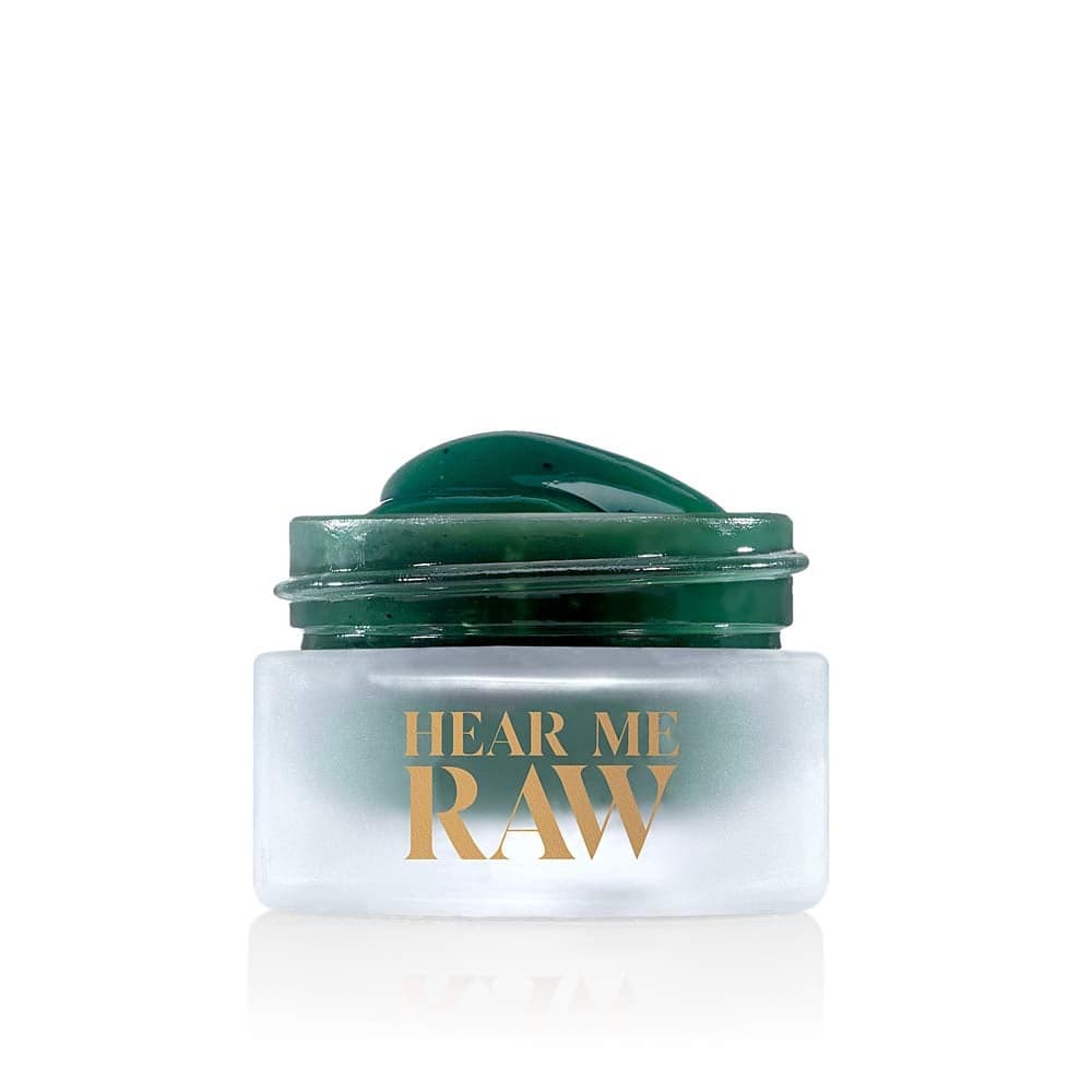 HEAR ME RAW The Brightener with CHLOROPHYLL 10 Minute PlantBased RinseOff Facial Mask for Firmer Brighter and Youngerlooking Skin Reduces Fine Lines and Wrinkles Travel Size 05 Oz