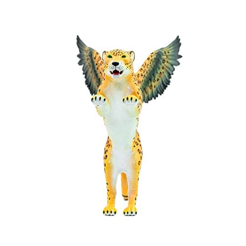 Randimals Leopard Figurine Toy Eagle Wings 5 Premium Hard Rubber Animal Action Figure Toy Hybrid Friend Encourages Adventure Imagination
