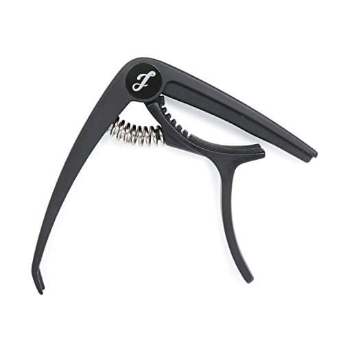 Juarez JRZ350BK Premium Metal Guitar Capo with Bridge Pin Puller | Heavy-Duty Build | One-Hand Quick Change | No Fret Buzz | For Acoustic, Classical, Electric Guitar, Bass & Ukulele (Black)