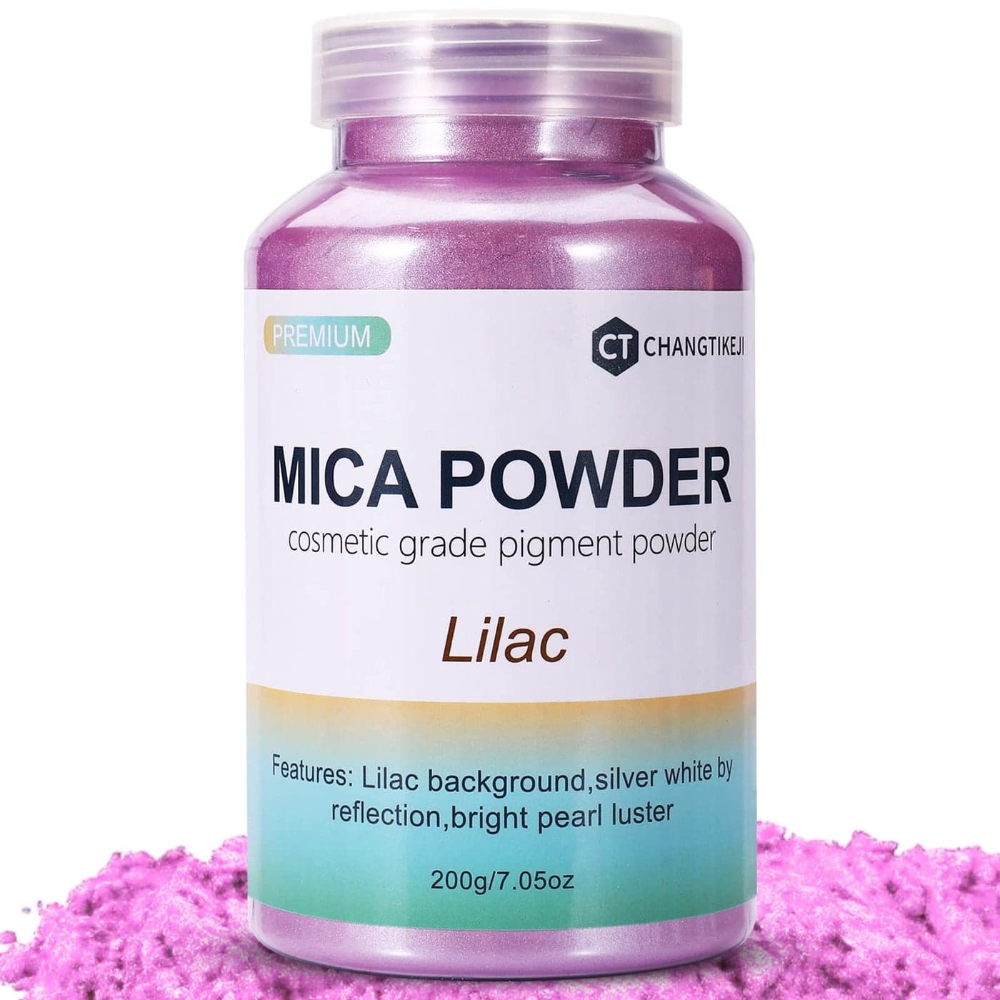 Mica Powder705OZ200gLilac Mica Powder Pigment for Epoxy ResinLip GlossPaintDyeSoap MakingNail PolishCandle MakingBath BombsLilac