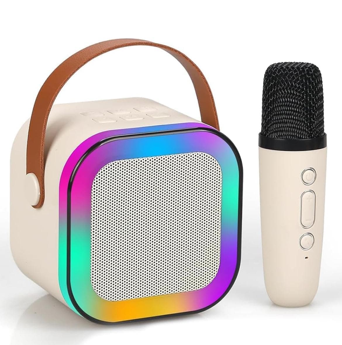 CERLINK Karaoke Mic with Speaker for Singing Music Birthday Gift for Kids Toys for Boys 7-14 Years Rechargeable Portable Bluetooth Speaker with Microphone-Multicolor