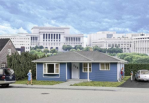 Walthers Cornerstone Framed Ranch Tract House 9333775 HO Scale Model Railroad Structure Kit