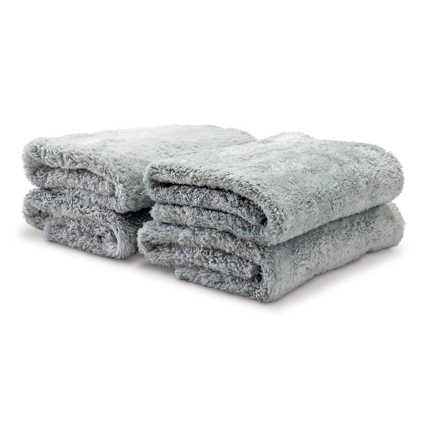 Griots Garage Microfiber UltraPlush Edgeless Towels for Car Detailing Cleaning and Polishing Lint and ScratchFree 16 x 16 Set of 4 10286