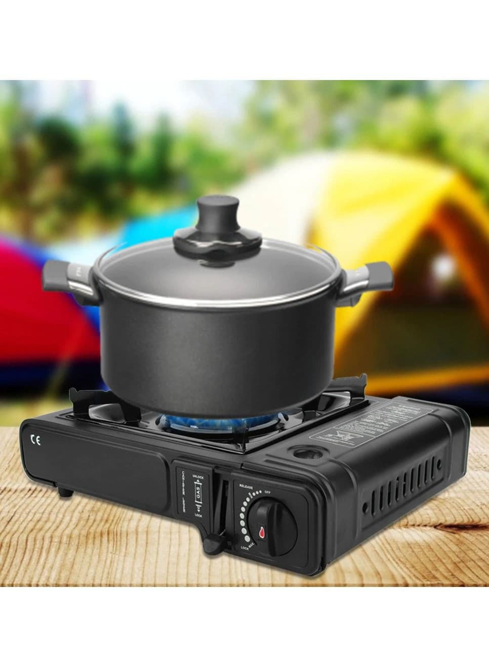 Outdoor Camping Stove Portable Gas Stove Camping Hiking Trekking Kit Hiking Equipment Trekking Party Picnic
