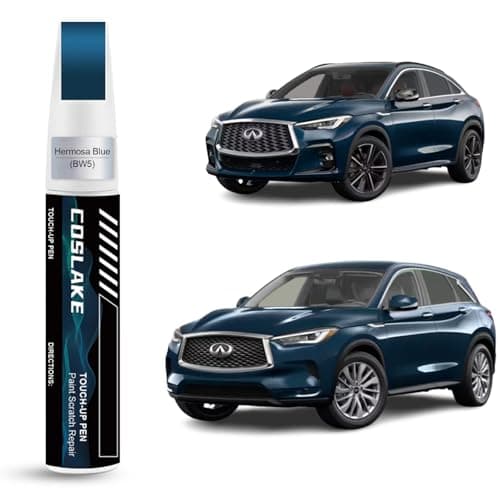 COSLAKE Car Touch Up PaintHermosa BlueBW5 for INFINITI Car Paint Scratch Repair Kit Quick Easy Solution to Repair 2 in 1 Scratch Remover Pen with 2PCS Disposable Micro Applicators