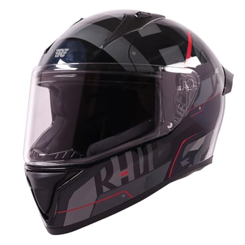 Royal Enfield Roadster Geo Camo Face Helmet (Size: L)-HEA240028-BLACK