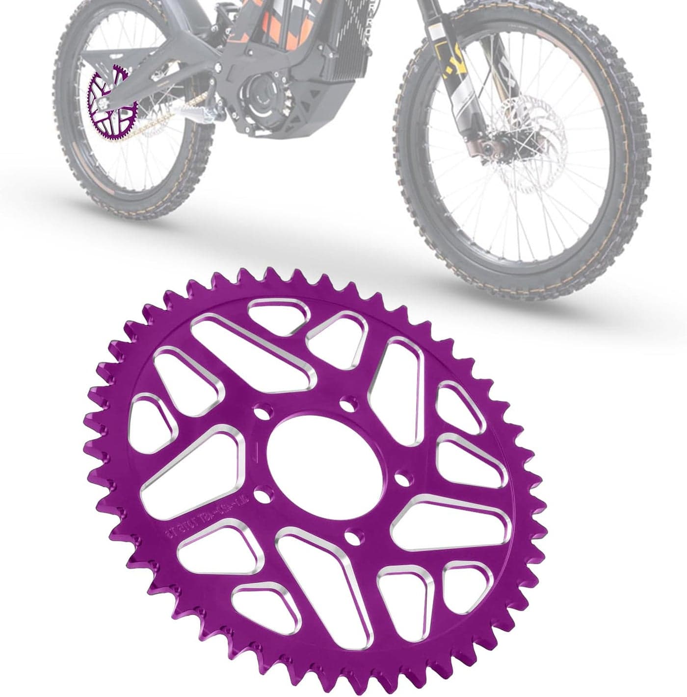IUVWISN 48T Sprocket CNC for Surron Sur Ron Light Bee X/S Talaria Sting MX3/R MX4 Talaria XXX X3 E-Ride Pro SR S SS 2.0 3.0 Rawrr Mantis Electric Dirt Bike Purple