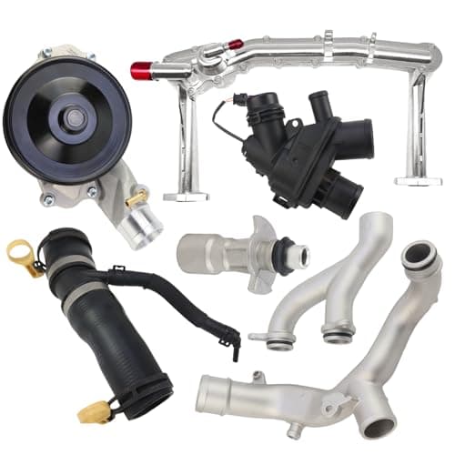 YINAVAGAD Aluminum Cooling System Replace Kit for Jaguar 2010-2020, for Land Rover 2010-2020 3.0L 5.0L, Engine Coolant Water Heater Pipe, Replaces LR109401 LR092992 LR090630 LR048474 LR097165 LR107288