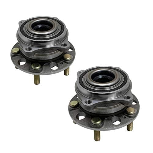 TRQ 2 Piece Rear Wheel Bearing & Hub Assembly Set with ABS Sensor Compatible with 2017-2020 Genesis G80 2015-2016 Hyundai