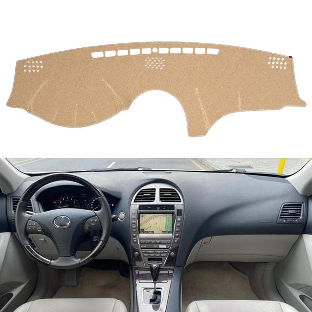 BLIBLIUNIT Dash Cover Mat Custom Fit for Lexus ES350 20072012 Dashboard Cover Pad Carpet Protector 0712 ES350 Beige