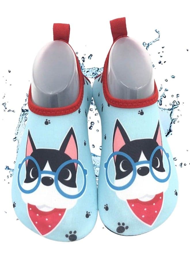 Water Shoes Kids Kids Boys Girls Beach Shoes Kids Beach Swim Shoes Non Slip Toddler Kids Aqua Socks Quick Dry Barefoot Aqua Socks for Swinmming Pool Beach Outdoor (Puppy)