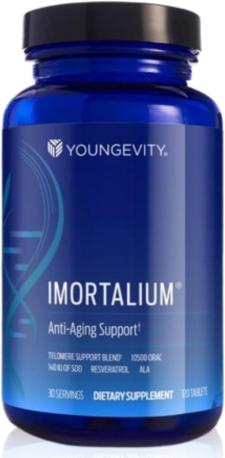 Youngevity Imortalium AntiAging Telomere Health Fucoxanthin Carotenoid Blend Fucoidan Blend MSM Glutathione Skin Rejuvinating Blend 12 Whole Foods 120 Tablets Pack of 1