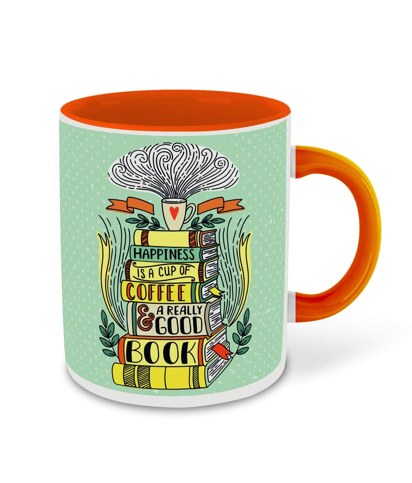 WHATS YOUR KICK - Books Reading, Reader Inspired Designer Printed Orange Ceramic Coffee |Tea | Milk Mug (Gift | Books | Motivational Quotes | Hobby (Multi 12)