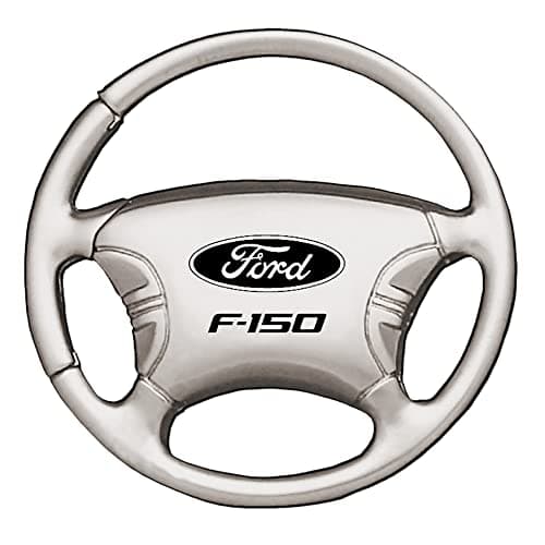 Au-TOMOTIVE GOLD Steering Wheel Keychain for Ford F-150(Chrome)