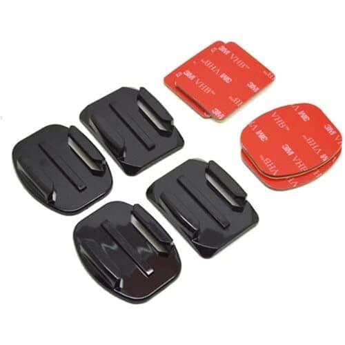 Action Pro 3M Adhesive Pads 2 x Flat and Curved Mounts with Compatible with Hero 13 12 11 10 9 8 7 6 5 4 3+ 3 YI Noise Play and Other Action Cameras
