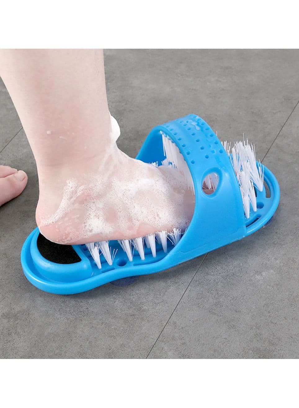 1pc Bath Plastic Shower Feet Massage Slippers Bath Shoe Brush Washing Foot Spa Device Remove Dead Skin Foot Care Tools