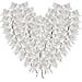 Micomon 50pcs 312 Silver Twist Ties Metallic Silver Bows with Twist Tie Bows Fish Tail CuttiogSilver