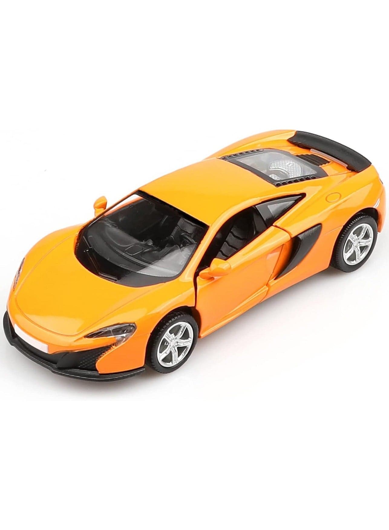 1:36 Alloy Sports Car Model , Pull-Back Toy With Opening Doors , Collector's Decor , Model Car for Kids Boy Girl Gift Orange ,13cm*5.2 cm*3.5 cm