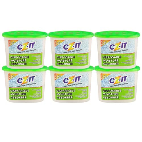 CZ-IT Disposable Moisture Absorber Dehumidifier, Green, 1800 g, Pack of 6