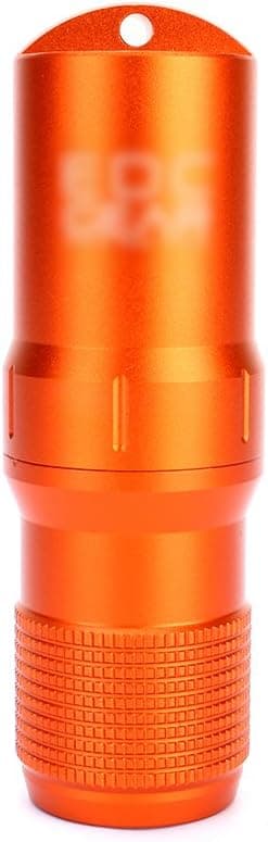 Outdoor EDC Container,Pill Capsule Seal Bottle Holder Aids Kit, Hiking Travel Camping Emergency Survival Match Battery Storage Box