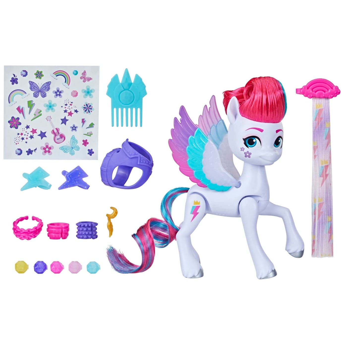 My Little Pony Toys Zipp Storm Style of The Day, 5-Inch Hair Styling Dolls with Fashions, Toys for 5 Year Old Girls and Boys