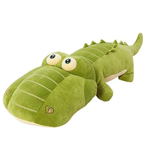VSFNDB Crocodile Plush Toy Stuffed Animal 26 Inch Green Large Giant Alligator Animal Stuffed Plushies Super Soft Cute Cuddly Pillow Cushion Stuff Dolls Xmas Gift for Children Kid Boys Girls 26Inches