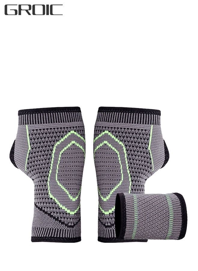 3 Pieces Wrist Compression Glove Wrist Support Sleeves and wrist band for Carpal Tunnel and Wrist Pain Relief Treatment, Everyday Use Wrist Brace