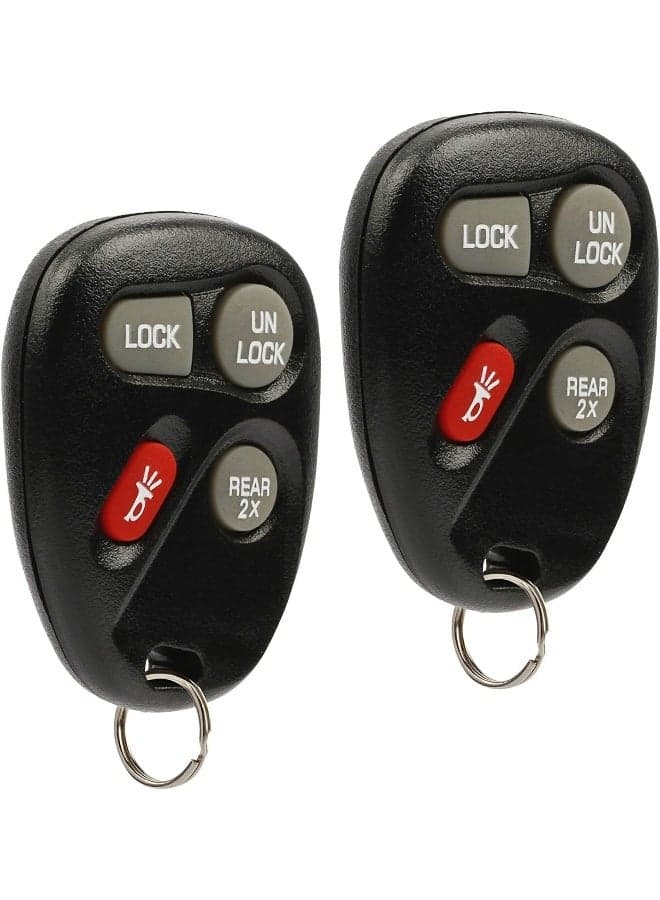 Car Key Fob Keyless Entry Remote fits Chevy Astro Blazer/GMC Jimmy Safari/Oldsmobile Bravada 1998 1999 2000 2001 (KOBUT1BT, 15732805), Set of 2