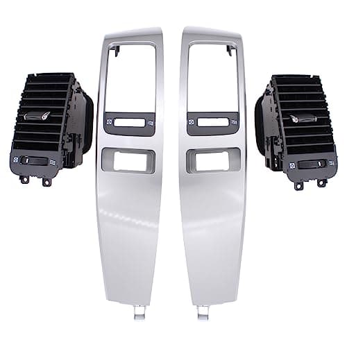 MOTOKU Pair Left & Right Sliver Dash Dashboard Air Vent Outlet Sensor Panel Bezel Frame Assembly for Toyota Land Cruiser Prado 120 FJ120 for Lexus GX470 2003-2009