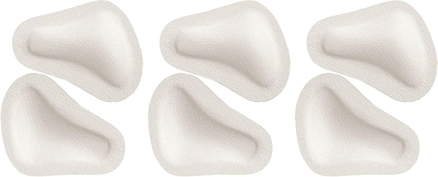 Pedag T-Form | German Made | Metatarsal Foot Pads for Pain Relief | Anatomically Correct | Vegetable Tan Leather | Self Adhesive | White | Size Small, Fits US W 5-7 | 3 Count