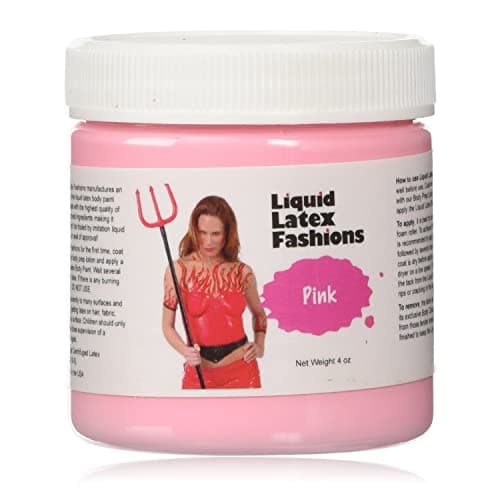 Pink 4 Oz Liquid Latex Body Paint Ammonia Free No Odor Easy On and Off Cosplay Makeup Creates Professional Monster Zombie Arts