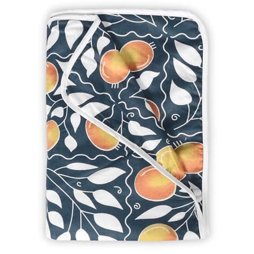 Divine Casa Cotton 120 GSM New Born All Season Ultrasoft Single Baby Blanket for Babies (Clematis Blue, 135 x 100 CM)