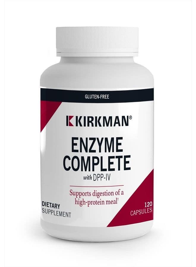 Enzyme Complete/DPP-IV - 120 Capsules - Potent Digestive Aid - Broad Spectrum Digestive Enzyme - Hypoallergenic
